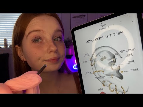 ASMR Piercing Your Ears Role play 👂🏼