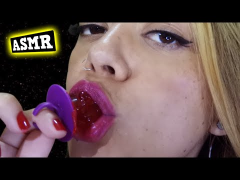 ASMR | Relaxing Eating Ring Pop Sounds for Sleep & Tingles 😴 How Many Licks 👅?