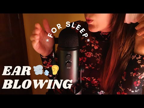 ASMR - EAR BLOWING and BREATHING for SLEEP with hand sounds  😴