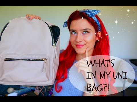 ASMR: What's in my uni bag? ASSORTMENT OF SOUNDS + TRIGGERS