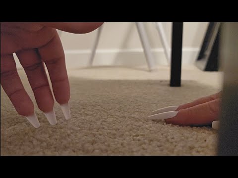 ASMR Build Up Tapping With Carpet,Rhinestones,Soft Vinyl and Cardboard-No Talking(Lo-fi)