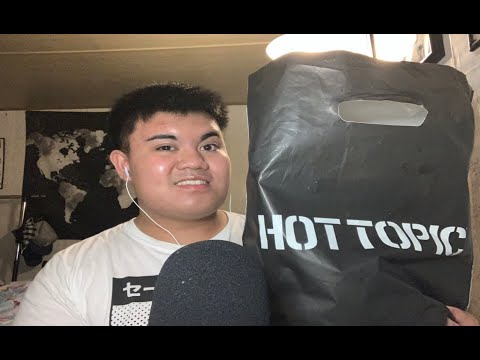 ASMR Shopping Haul Hot Topic & Marshall's What I Got (Tapping Sounds)