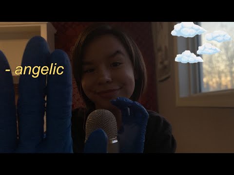 ASMR playing with rubber gloves 🧤💚 (VISUAL TRIGGERS, MOUTH SOUNDS)