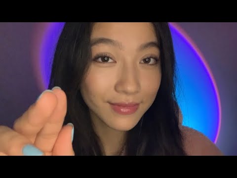 ASMR Sleepy Face Touches, Face Brushing, & Comforting Affirmations