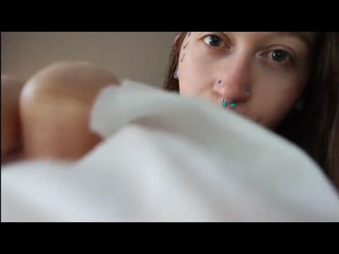 ASMR cleaning off your face