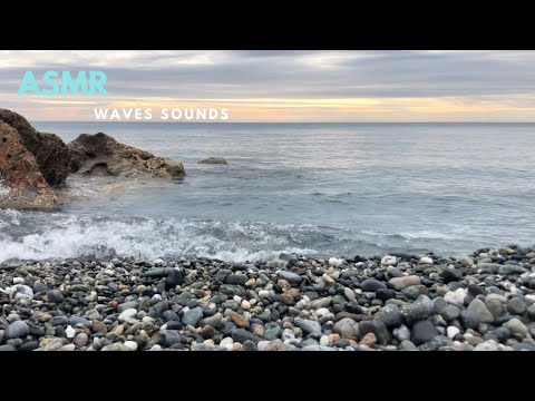 🌊ASMR🌊 Relaxing sound of waves (+ Soft Spoken w/ Italian accent) in Liguria, Italy