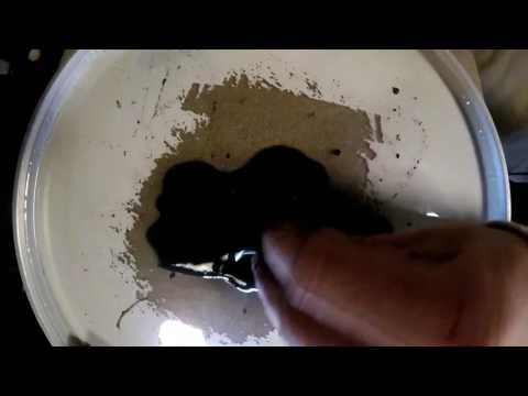 Black Slime Tapping and Wet Hand Sounds ASMR Binaural 60FPS