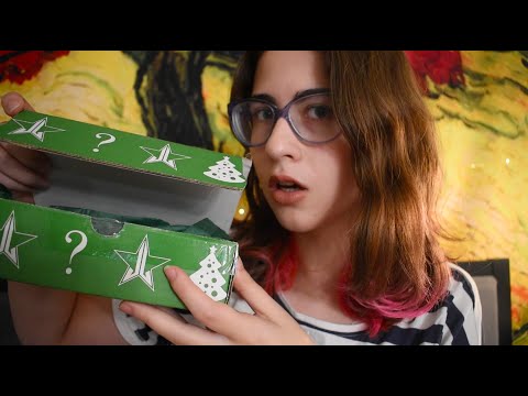 ASMR | Jeffree Star Holiday 2019 Mini Mystery Box Unboxing 🎄 | Lipstick Sounds, Whispering