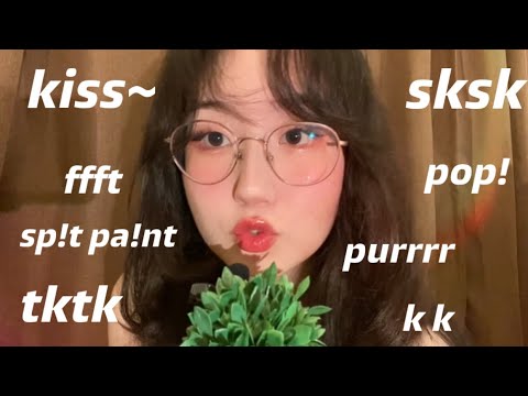 [ASMR] CRISPY MOUTH SOUNDS to get your TINGLES back!! 💥😴 wet & dry, bubble pop, spit painting +
