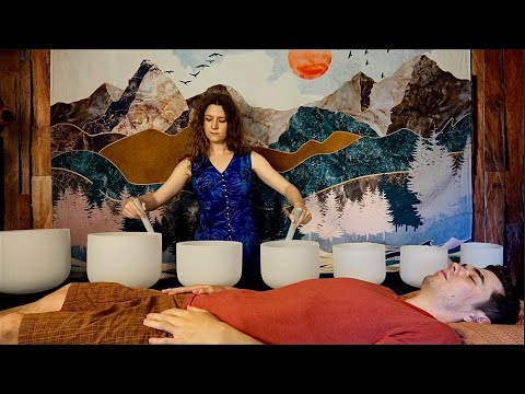 ASMR Reiki | Full Body Sound Bath with Crystal Singing Bowls + Energy Healing Session for Sleep