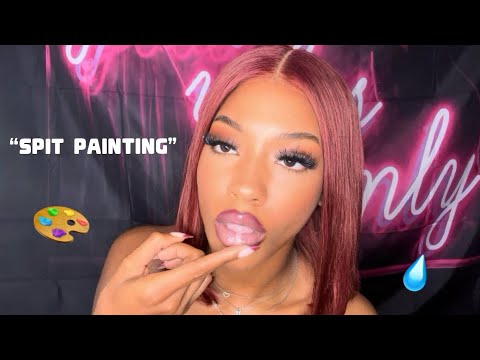 ASMR| SPIT PAINTING ON YOU
