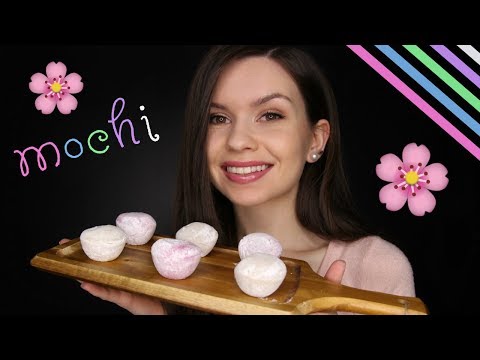 ASMR - Eating Mochi Ice Cream 🌸 Eating/Mouth Sounds with Whispering
