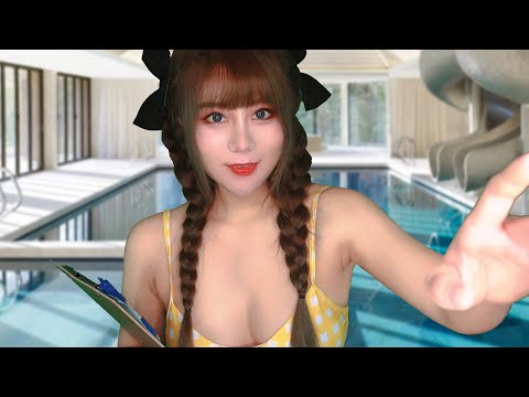 ASMR Indoor Swim Pool Coach Role Play Help You Overcome Fear of Water