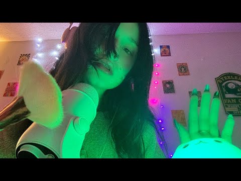 ASMR Trigger Assortment/Sesh💗Tapping, Scratching, Ear to Ear Mouth Sounds (lofi)