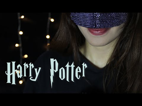 ASMR Reading Book Harry Potter and the Sorcerer's Stone (Whispered Bedtime Story) with Rain sounds
