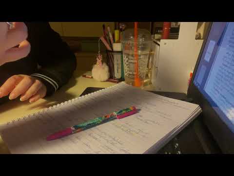Asmr | realistic study session (Psychology student)