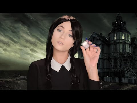 ASMR Wednesday Addams Does Your Halloween Makeup (Roleplay, Personal Attention)