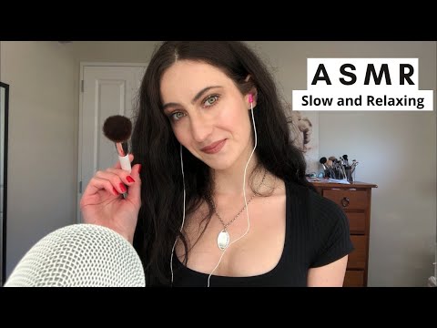 ASMR Slow, Relaxing Triggers to Calm Stress and Anxiety (Invisible Scratching, Mic Brushing + More)