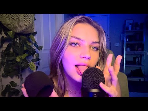 ASMR | PURE Mouth Sounds, Hand Movements, inaudible whispers, visuals, extremely clicky