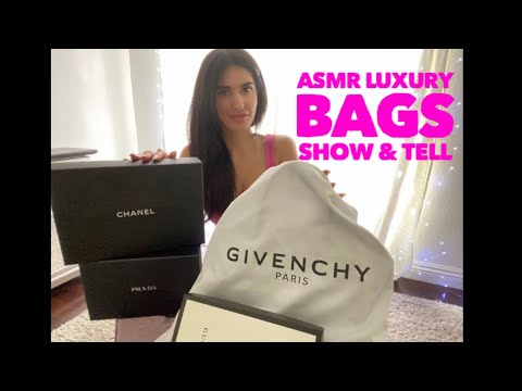 ASMR Whispered Luxury Handbag / Purse Collection Show and Tell (Updated)