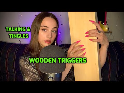 ASMR | Wood Triggers | tapping, whispering, rubbing, etc. 😴🌳