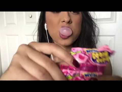 ASMR Extreme Bubble Gum chewing popping snapping  PART 1