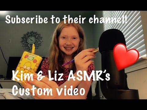 Kim & Liz ASMR’s Custom Video || Mic Brushing & Personal Attention ❤️(Sub To their channel )