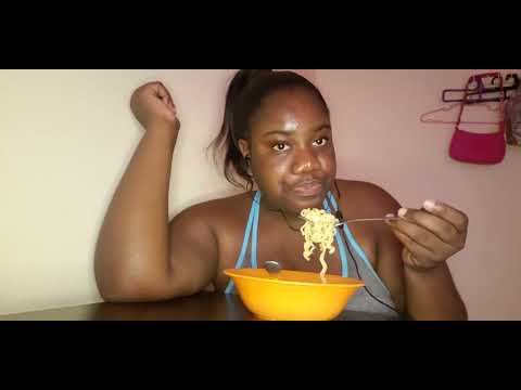 chicken ramen noodle soup Mukbang