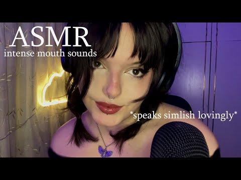 🌙 ASMR but I only speak in Mouth Sounds | Light Triggers, Inaudible Whisper, Tapping, No Talking