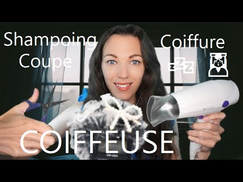 ASMR Coiffeuse Shampoing, Coupe, Coiffure 💆‍💤