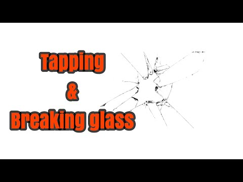Asmr || tapping and breaking glass
