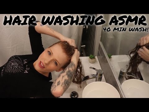 Hair wash ASMR, Water Sounds ASMR, Bathroom Sink ASMR, Hair Sounds ASMR, Shampoo ASMR, Hair ASMR