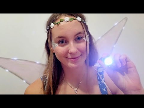 ASMR | Fairy Cranial Nerve Exam 🧚‍♀️💙😴 (tapping, gloves, personal attention)