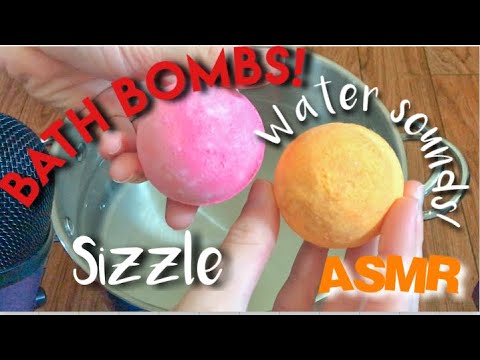 ASMR/ Bath bombs! Sizzling and water sounds!