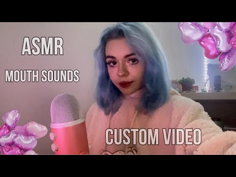 ASMR WET MOUTH SOUNDS AND REPEATING WORDS ( full video in the description )