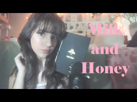 ASMR 🍯 reading poetry, milk and honey