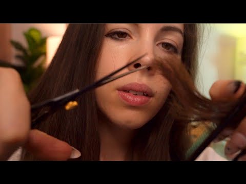 ASMR Most Relaxing Haircut & Hair Treatment - Pampering You