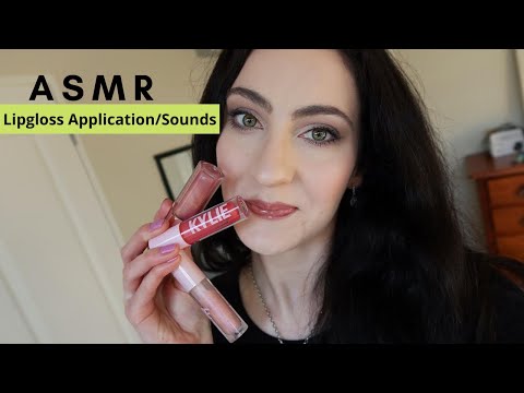 ASMR Lipgloss Application - Intense Mouth Sounds + Lipgloss Sounds