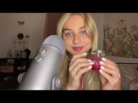 ASMR fast tapping + rambled whsipering