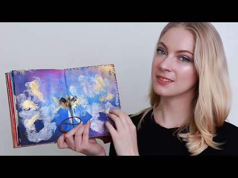 ASMR Tapping and Scratching on Paintings (New Zealand Accent) Art Show & Tell