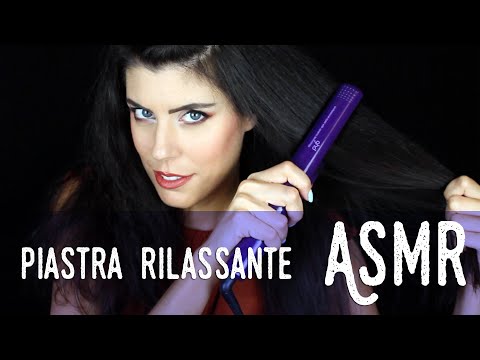 ASMR ita - 💆🏻‍♀️ MI STIRO I CAPELLI con la PIASTRA (Whispering)