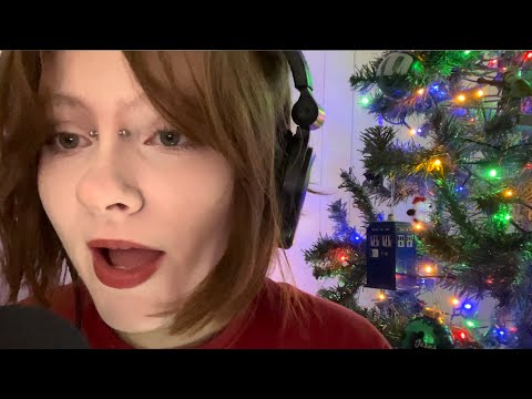 ASMR | Softly Singing Christmas Songs with Crackling Fireplace Sounds