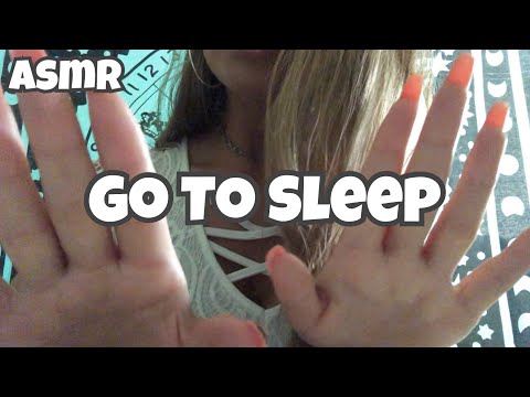💤 Go To Sleep ASMR (Whispering, Shh, Hand Movements, Finger Fluttering) 💤
