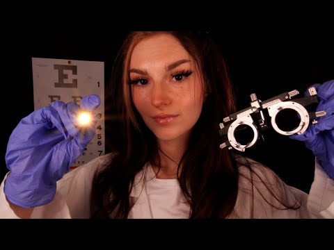 ASMR Dark Eye Exam | Medical Personal Attention, Focus On This, Measuring Your Eyes, & More
