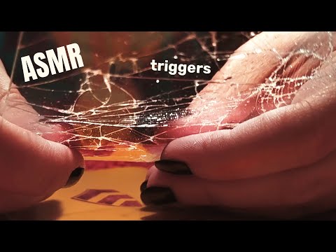 ASMR Aggressive Fast Tapping, Crinkles, Breaking Protective Screen, crinkly sounds (no talking)