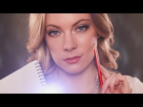 ASMR Memorizing Your Face... Again (UP-CLOSE Examining, Measuring, Drawing and Photographing You)