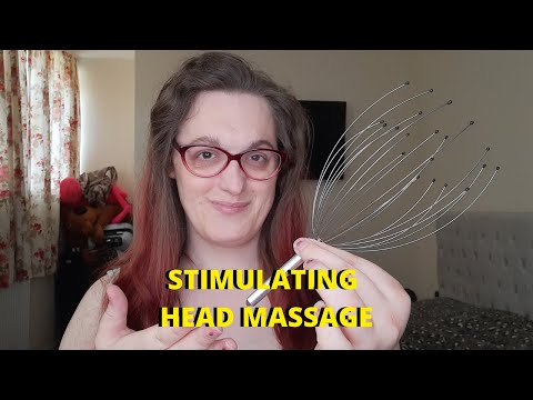 [ASMR] Stimulating HEAD MASSAGE 😌 [For Relaxation & Tingles] While Saying Positive Affirmations