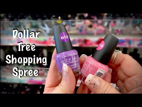 ASMR Shopping at Dollar Tree (No talking) Some organizing/Special permission with mask & sanitizer