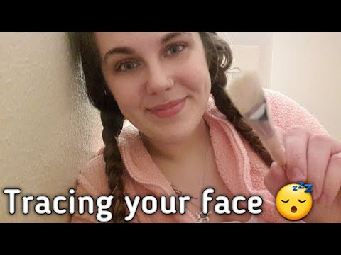 ASMR // Gently tracing your face ♥ Personal attention / Whispers /Lofi //