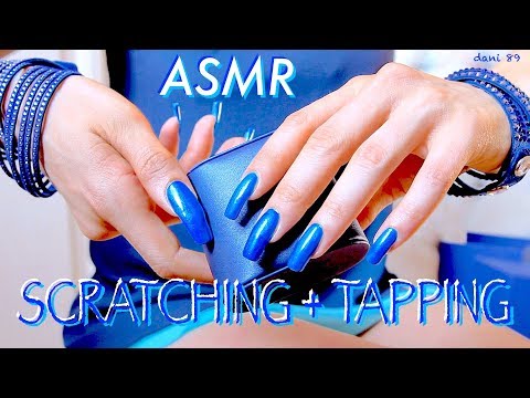 💤 almost 1 HOUR of intense ASMR 🌀TAPPING & SCRATCHING in PEACEFUL blue theme 💙for +TRIGGERS! 🎧